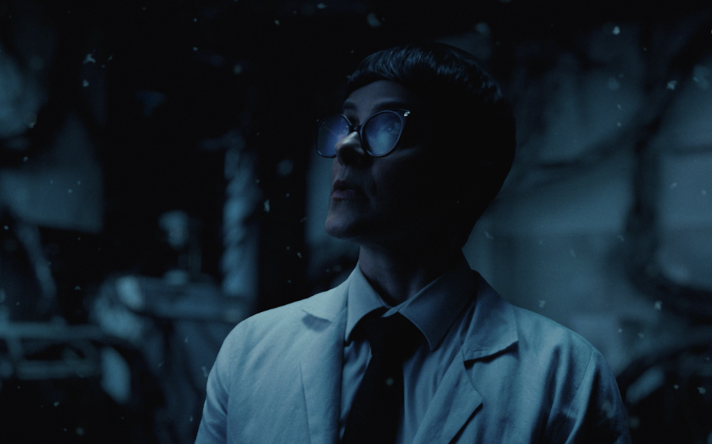 Lab coat character